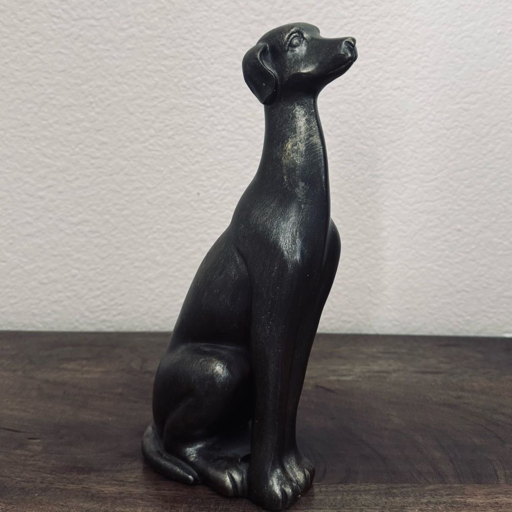 Whippet Grayhound Dog Tall Statue Figure Decor
